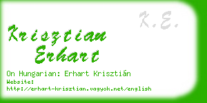 krisztian erhart business card